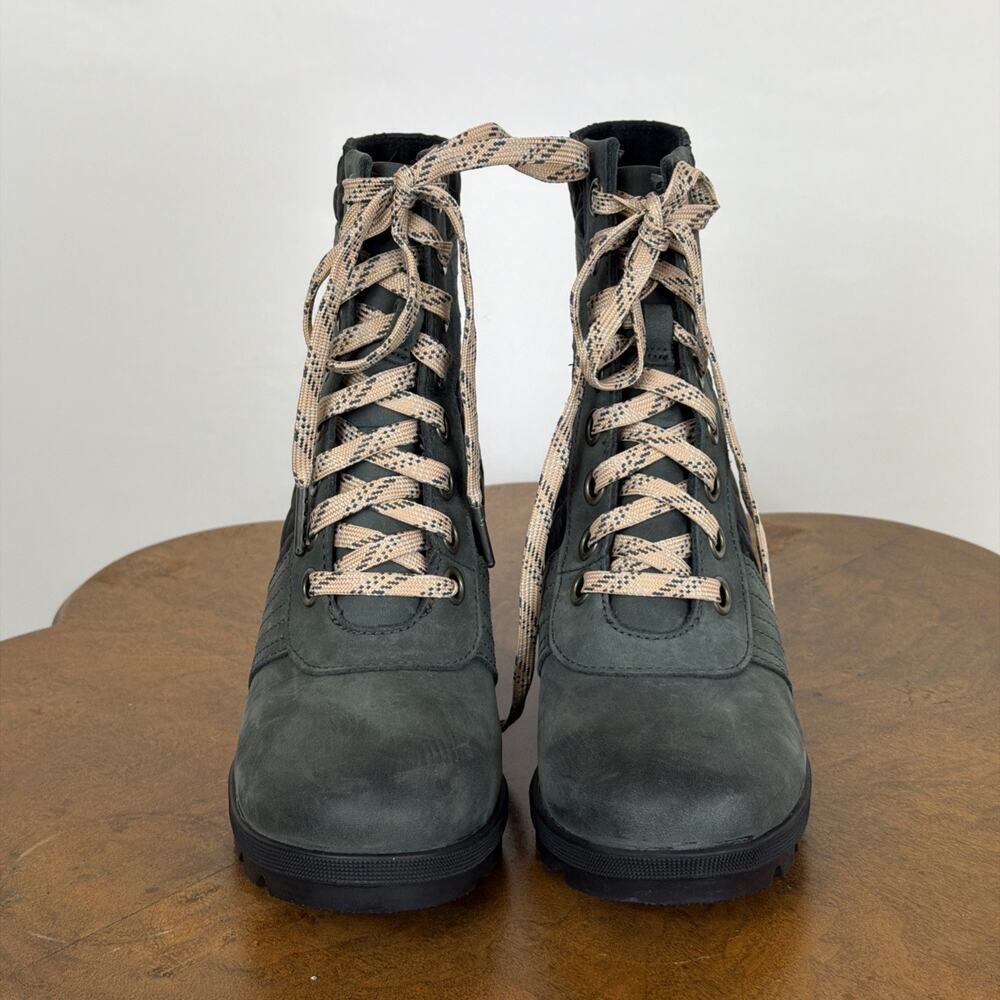 New, No Box Sorel Lexie Wedge Boot Dark Slate Womens Bootie Size 7 - Picture 3 of 7